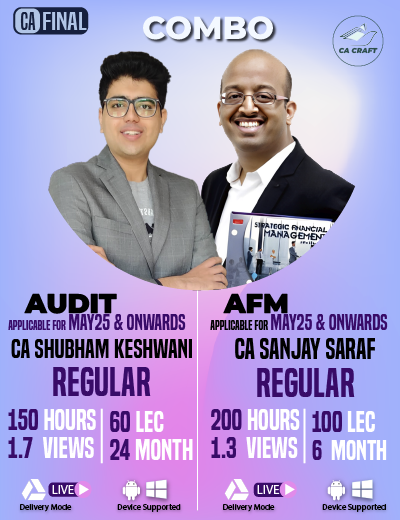 CA Final Audit & AFM (Regular Batch) for May & Nov 2025
